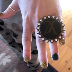 Upcycled adjustable ring